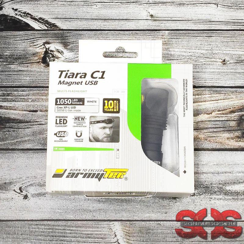 Мультифонарь «Armytek Tiara» C1 Magnet USB XP-L Белый свет Мультифонарь «Armytek Tiara» C1 Magnet USB XP-L Белый свет